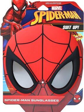 Marvel Spider-Man Costume Sunglasses Adults - Kids Red UV Protection New on Card